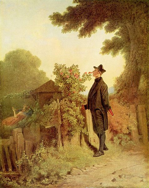 Carl Spitzweg Rosenduft Erinnerung